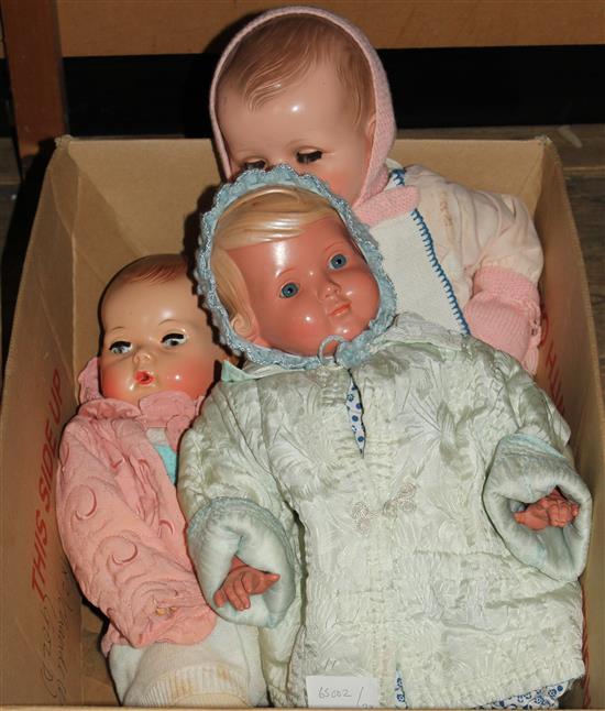 3 Celluliod dolls